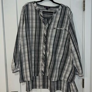 Roaman's Plus Size Flannel Shirt
